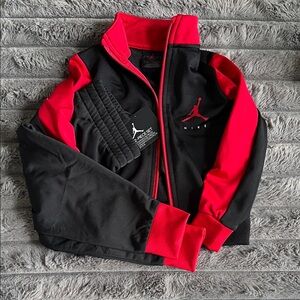 Nike Black and Red Sports Jacket